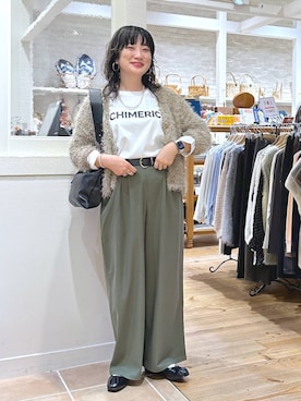 「アイテム（ピアス（両耳用））」を使った、haru.さん（レディース・160cm・30代）の秋コーディネート