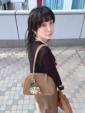 「アイテム（エコバッグ/サブバッグ）」を使った、haru.さん（レディース・160cm）の秋コーディネート