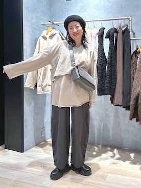 「アイテム（ピアス（両耳用））」を使った、haru.さん（レディース・160cm・30代）の冬コーディネート