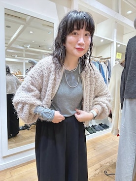 「アイテム（ピアス（両耳用））」を使った、haru.さん（レディース・160cm・30代）の秋コーディネート