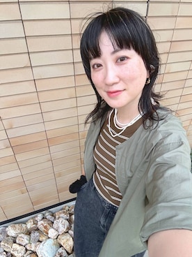 「アイテム（ブルゾン）」を使った、haru.さん（レディース・160cm・30代）の夏コーディネート