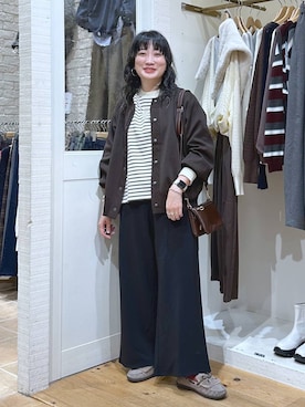 「アイテム（ピアス（両耳用））」を使った、haru.さん（レディース・160cm・30代）の秋コーディネート