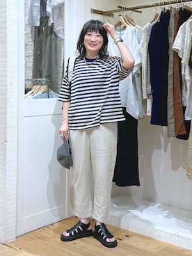 「アイテム（ピアス（両耳用））」を使った、haru.さん（レディース・160cm・30代）の夏コーディネート