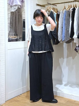 「アイテム（バングル/リストバンド）」を使った、haru.さん（レディース・160cm・30代）の秋コーディネート