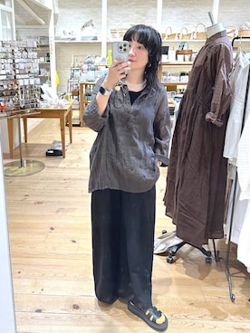 「アイテム（バングル/リストバンド）」を使った、haru.さん（レディース・160cm）の秋コーディネート