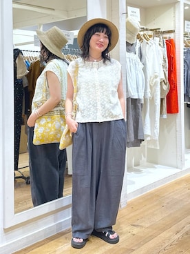「アイテム（トートバッグ）」を使った、haru.さん（レディース・160cm・30代）の夏コーディネート