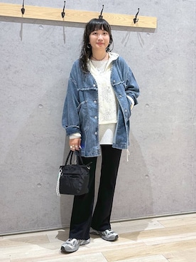 「LEPSIM（レプシィム）のアイテム（Tシャツ/カットソー）」を使った、haru.さん（レディース・160cm）の夏コーディネート