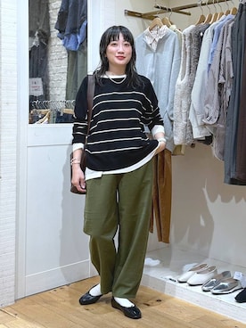 「アイテム（ピアス（両耳用））」を使った、haru.さん（レディース・160cm・30代）の秋コーディネート