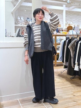 「アイテム（ピアス（両耳用））」を使った、haru.さん（レディース・160cm・30代）の秋コーディネート