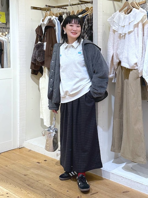 セール】【CLIP BY STAFF】襟付き裏毛ロゴスウェット（スウェット