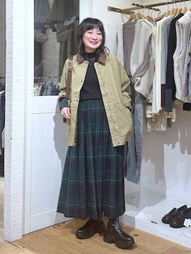 「アイテム（ピアス（両耳用））」を使った、haru.さん（レディース・160cm・30代）の秋コーディネート