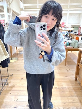 「アイテム（ゴールド系）」を使った、haru.さん（レディース・160cm）の秋コーディネート