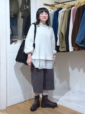 「アイテム（ピアス（両耳用））」を使った、haru.さん（レディース・160cm・30代）の秋コーディネート