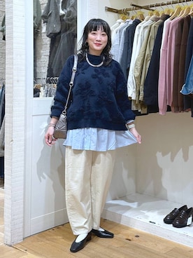 「アイテム（ピアス（両耳用））」を使った、haru.さん（レディース・160cm・30代）の秋コーディネート