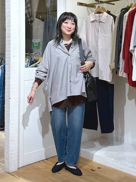 「アイテム（バングル/リストバンド）」を使った、haru.さん（レディース・160cm・30代）の秋コーディネート