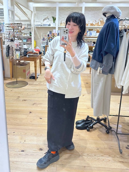 セール】リメイク風裏毛切り替えスウェット（スウェット）｜studio