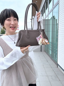 「アイテム（ピアス（両耳用））」を使った、haru.さん（レディース・160cm・30代）の秋コーディネート