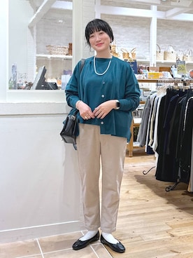 「アイテム（ピアス（両耳用））」を使った、haru.さん（レディース・160cm・30代）の秋コーディネート