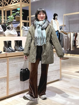 「アイテム（ピアス（両耳用））」を使った、haru.さん（レディース・160cm・30代）の冬コーディネート