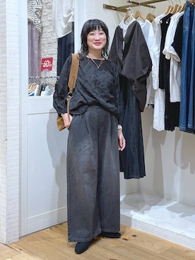 「アイテム（バングル/リストバンド）」を使った、haru.さん（レディース・160cm）の秋コーディネート