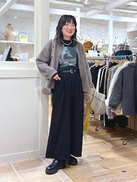 「アイテム（ピアス（両耳用））」を使った、haru.さん（レディース・160cm・30代）の秋コーディネート