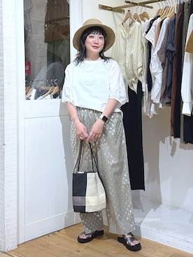 「アイテム（サンダル）」を使った、haru.さん（レディース・160cm・30代）の夏コーディネート