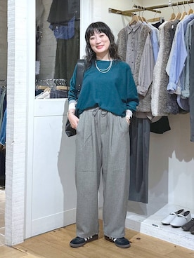 「アイテム（バングル/リストバンド）」を使った、haru.さん（レディース・160cm・30代）の秋コーディネート