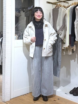 「アイテム（ベスト）」を使った、haru.さん（レディース・160cm・30代）の秋コーディネート