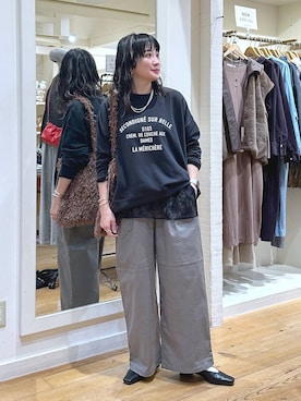 「アイテム（バングル/リストバンド）」を使った、haru.さん（レディース・160cm・30代）の秋コーディネート