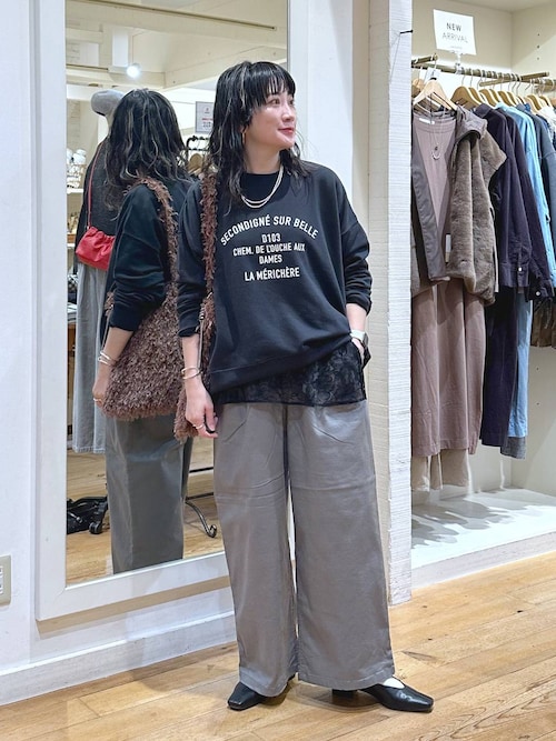 トップス ants Airtouch スクエアネック クロップド トップス (長袖) | andar JAPAN