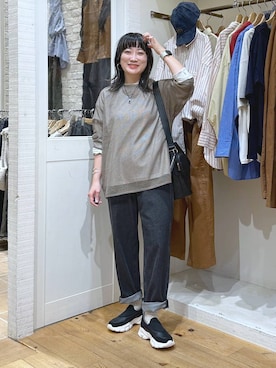 「アイテム（バングル/リストバンド）」を使った、haru.さん（レディース・160cm・30代）の秋コーディネート