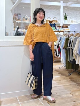 「アイテム（バングル/リストバンド）」を使った、haru.さん（レディース・160cm・30代）の夏コーディネート