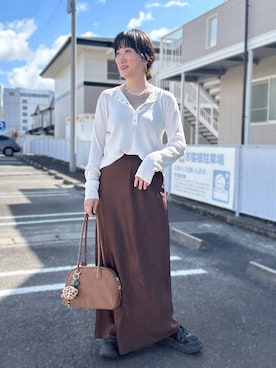 「アイテム（バングル/リストバンド）」を使った、haru.さん（レディース・160cm・30代）の秋コーディネート