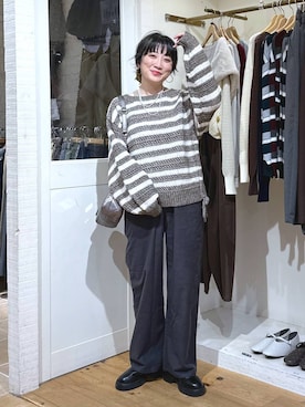 「LEPSIM（レプシィム）のアイテム（サンダル）」を使った、haru.さん（レディース・160cm）の秋コーディネート