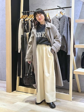 「アイテム（ピアス（両耳用））」を使った、haru.さん（レディース・160cm・30代）の冬コーディネート