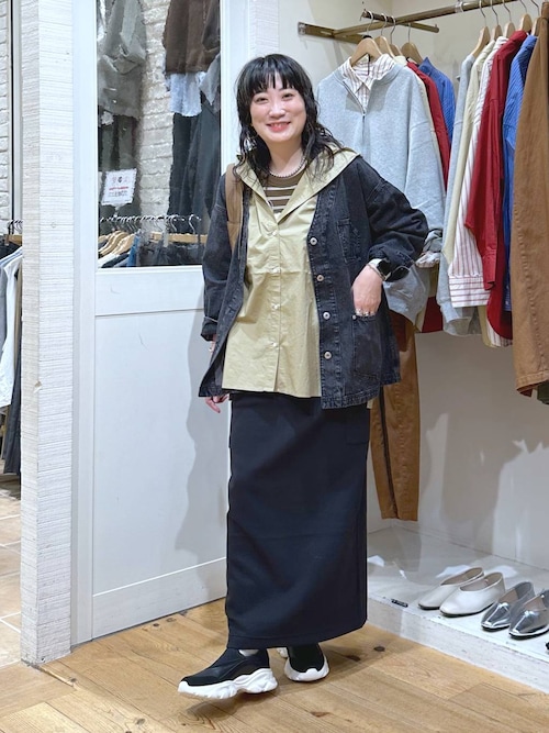 セール】Vネックデニムカバーオール《CLIP denim》（デニムジャケット