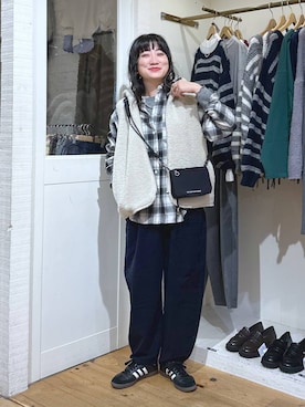 「アイテム（ピアス（両耳用））」を使った、haru.さん（レディース・160cm・30代）の秋コーディネート