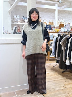 「アイテム（ピアス（両耳用））」を使った、haru.さん（レディース・160cm・30代）の秋コーディネート