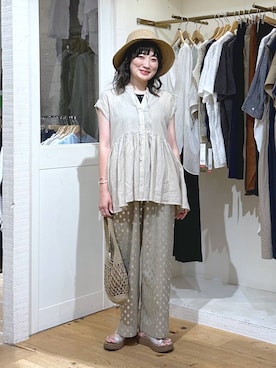 「アイテム（シャツ/ブラウス）」を使った、haru.さん（レディース・160cm・30代）の夏コーディネート