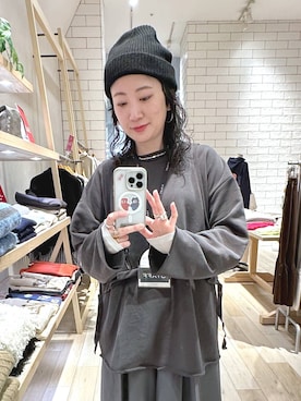 「アイテム（ピアス（両耳用））」を使った、haru.さん（レディース・160cm・30代）の冬コーディネート