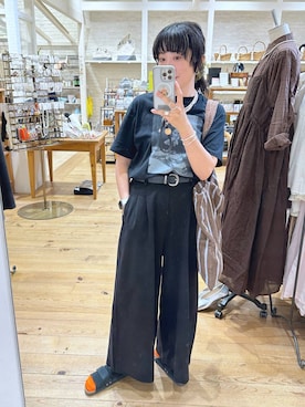 「アイテム（バングル/リストバンド）」を使った、haru.さん（レディース・160cm）の秋コーディネート