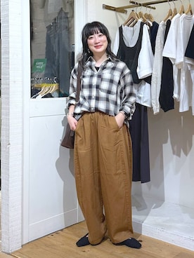 「アイテム（バングル/リストバンド）」を使った、haru.さん（レディース・160cm・30代）の秋コーディネート
