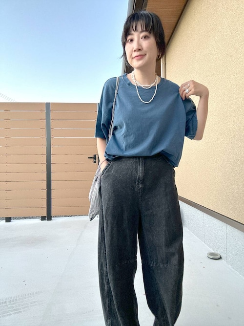 デニムコクーンバレルパンツ