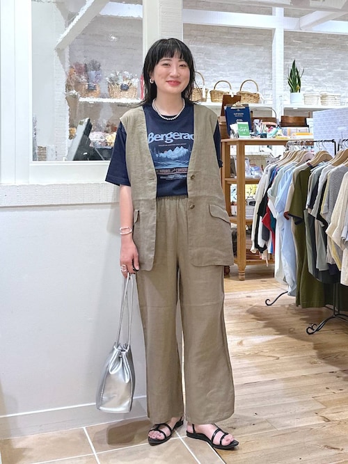 【Max Mara Studio】[SATIRA] ピュア リネン ストレート パンツ MAXMARA ZINNIA スキューバ ジャージー フレア パンツ (Max Mara