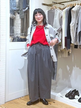 「アイテム（ピアス（両耳用））」を使った、haru.さん（レディース・160cm・30代）の秋コーディネート