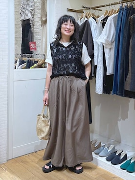 「アイテム（トートバッグ）」を使った、haru.さん（レディース・160cm・30代）の夏コーディネート