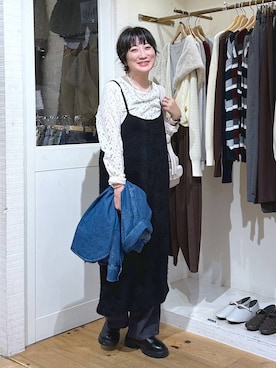 「アイテム（ピアス（両耳用））」を使った、haru.さん（レディース・160cm・30代）の秋コーディネート