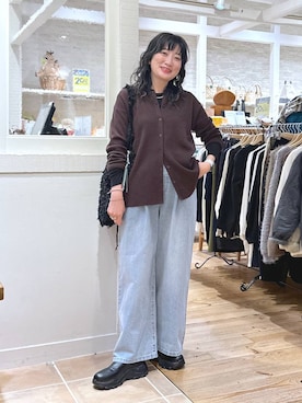 「アイテム（ピアス（両耳用））」を使った、haru.さん（レディース・160cm・30代）の秋コーディネート