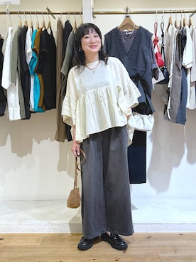 「アイテム（インナーウェア/肌着）」を使った、haru.さん（レディース・160cm）の秋コーディネート