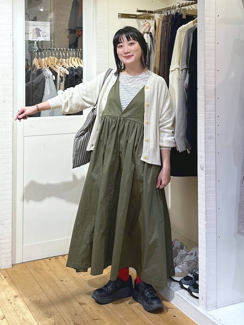 セール】《natural by clip》12ゲージコットン畔編みカーディガン